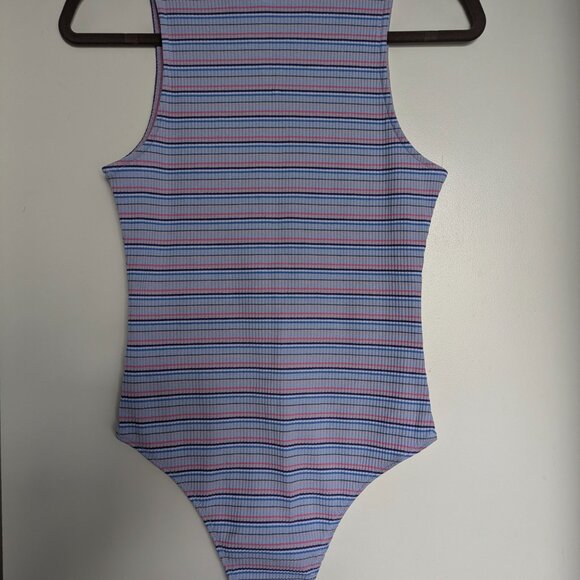 Lulu's Striped Bodysuit L - Picture 4 of 4